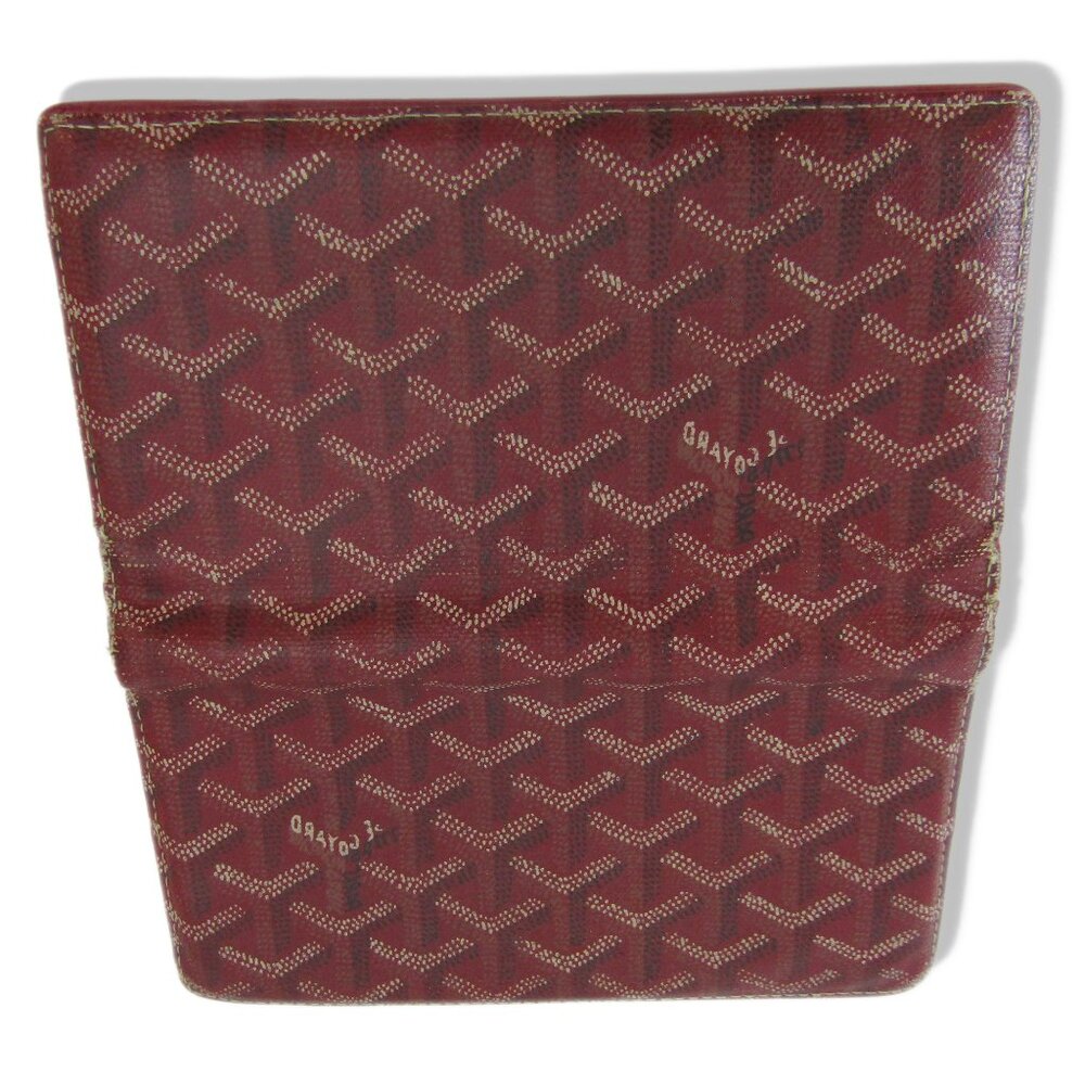 Authentic Vintage Goyard Richelieu Long Wallet - RARE Red - Hand Painted Era